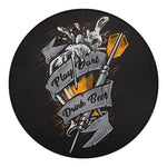 Play Dart Drink Beer Print Round Blanket