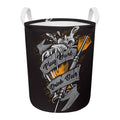 Play Dart Drink Beer Print Round Laundry Basket