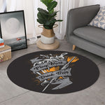 Play Dart Drink Beer Print Round Rug