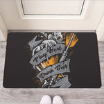 Play Dart Drink Beer Print Rubber Doormat