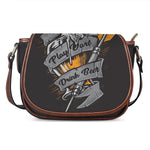 Play Dart Drink Beer Print Saddle Bag