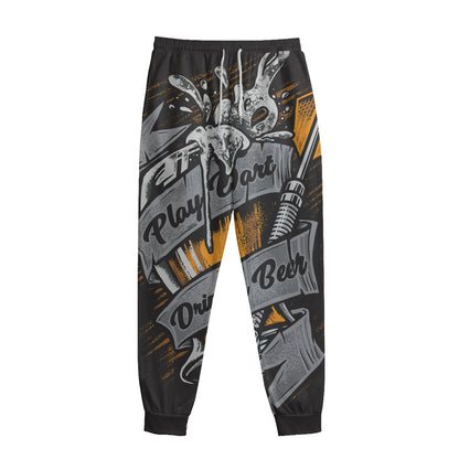 Play Dart Drink Beer Print Sweatpants