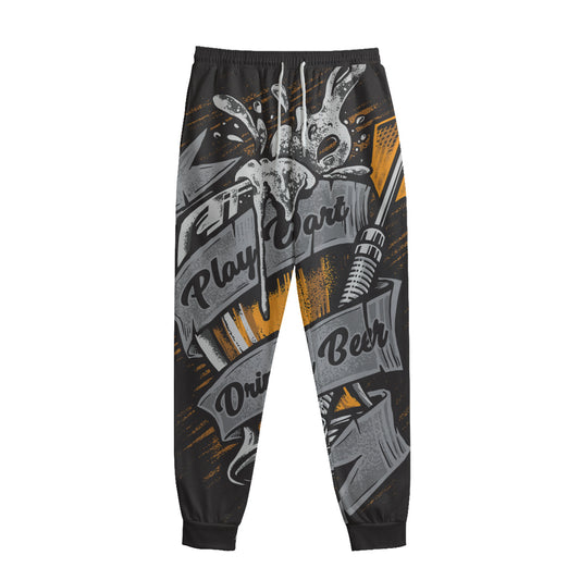 Play Dart Drink Beer Print Sweatpants