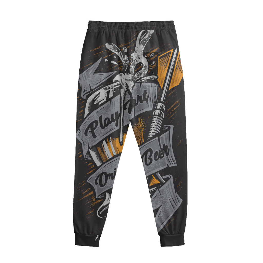 Play Dart Drink Beer Print Sweatpants