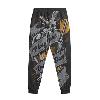 Play Dart Drink Beer Print Sweatpants