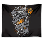 Play Dart Drink Beer Print Tapestry