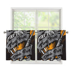 Play Dart Drink Beer Print Tier Curtains