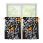 Play Dart Drink Beer Print Tier Curtains