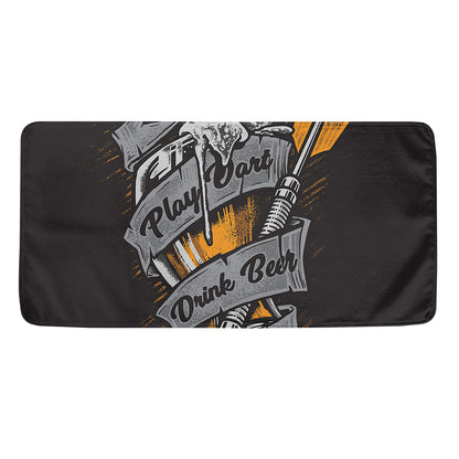 Play Dart Drink Beer Print Towel