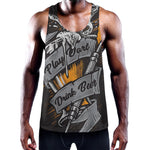 Play Dart Drink Beer Print Training Tank Top