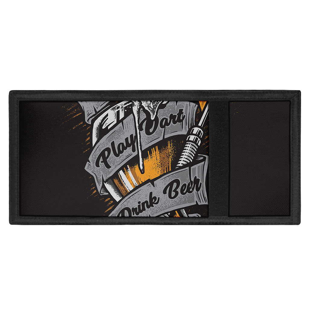 Play Dart Drink Beer Print Trifold Wallet
