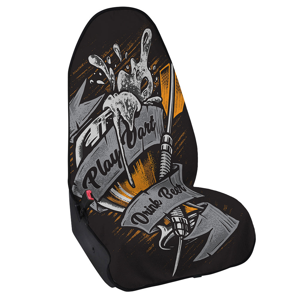 Play Dart Drink Beer Print Waterproof Car Seat Cover