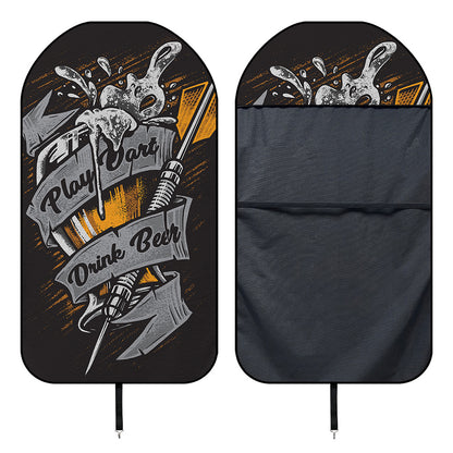 Play Dart Drink Beer Print Waterproof Car Seat Cover