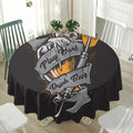 Play Dart Drink Beer Print Waterproof Round Tablecloth