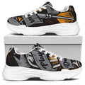 Play Dart Drink Beer Print White Chunky Shoes