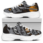 Play Dart Drink Beer Print White Chunky Shoes