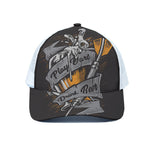 Play Dart Drink Beer Print White Mesh Trucker Cap