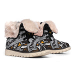 Play Dart Drink Beer Print Winter Boots