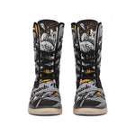 Play Dart Drink Beer Print Winter Boots