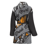Play Dart Drink Beer Print Women's Bathrobe