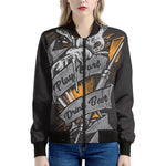 Play Dart Drink Beer Print Women's Bomber Jacket
