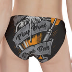 Play Dart Drink Beer Print Women's Panties