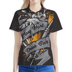 Play Dart Drink Beer Print Women's Polo Shirt