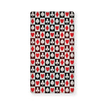 Playing Card Suits Check Pattern Print Baby Crib Sheet