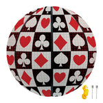 Playing Card Suits Check Pattern Print Basketball