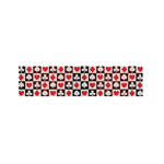 Playing Card Suits Check Pattern Print Bed Runner