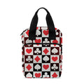 Playing Card Suits Check Pattern Print Bible Tote Bag