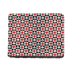 Playing Card Suits Check Pattern Print Bifold Wallet