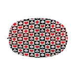 Playing Card Suits Check Pattern Print Car Side Mirror Covers