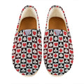 Playing Card Suits Check Pattern Print Casual Shoes