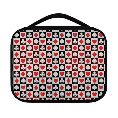 Playing Card Suits Check Pattern Print Classic Bible Case