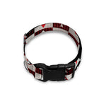 Playing Card Suits Check Pattern Print Dog Collar