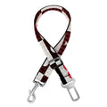 Playing Card Suits Check Pattern Print Dog Seat Belt