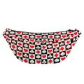 Playing Card Suits Check Pattern Print Fanny Pack