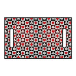 Playing Card Suits Check Pattern Print Golf Cart Seat Cover