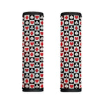 Playing Card Suits Check Pattern Print Handle Covers