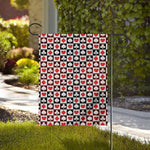 Playing Card Suits Check Pattern Print House Flag