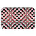 Playing Card Suits Check Pattern Print Indoor Door Mat