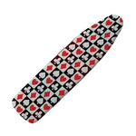 Playing Card Suits Check Pattern Print Ironing Board Cover