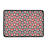 Playing Card Suits Check Pattern Print Kitchen Mat
