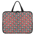 Playing Card Suits Check Pattern Print Laptop Sleeve With Handle