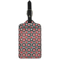 Playing Card Suits Check Pattern Print Luggage Tag