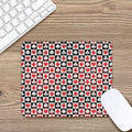 Playing Card Suits Check Pattern Print Mouse Pad