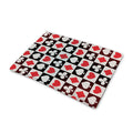 Playing Card Suits Check Pattern Print Pet Cooling Mat Cover