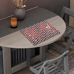 Playing Card Suits Check Pattern Print Placemat