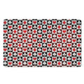 Playing Card Suits Check Pattern Print Polyester Doormat